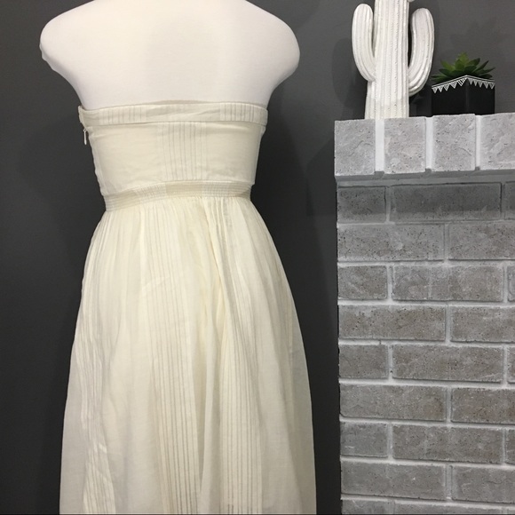 Boho high-low strapless dress - Picture 3 of 4